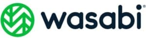 Logo Wasabi partenaire de l'hébergement et du stockage cloud de Sincrone IT