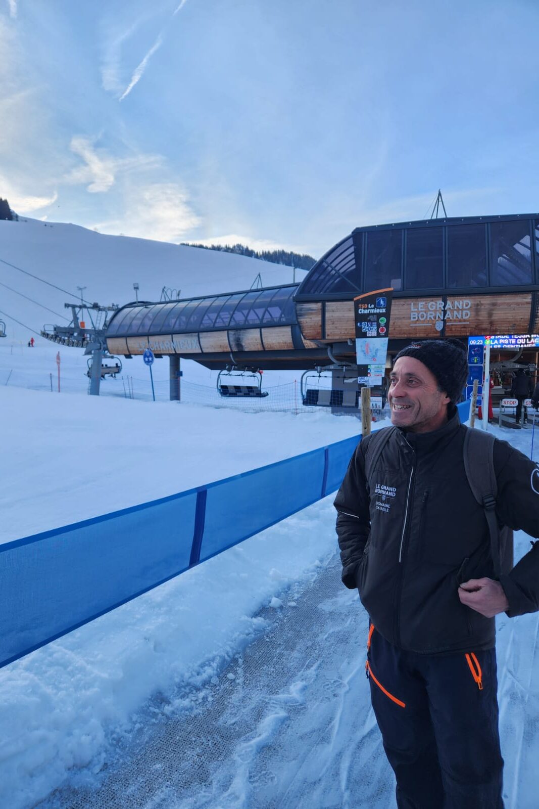 Photo de Manu Bisson à la station de ski du Grand Bornand.
